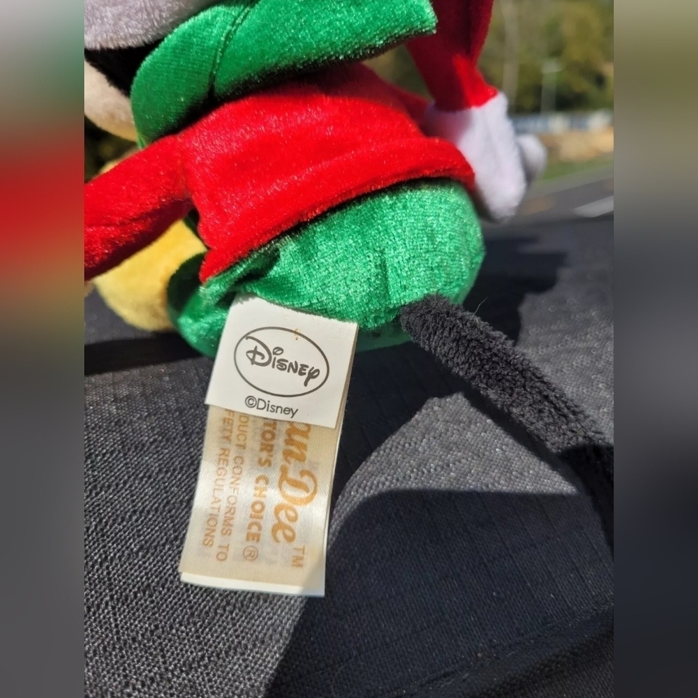 Mickey Mouse In Santa Hat DanDee Disney Plush Christmas Holiday Décor, Gift EUC - Picture 3 of 3